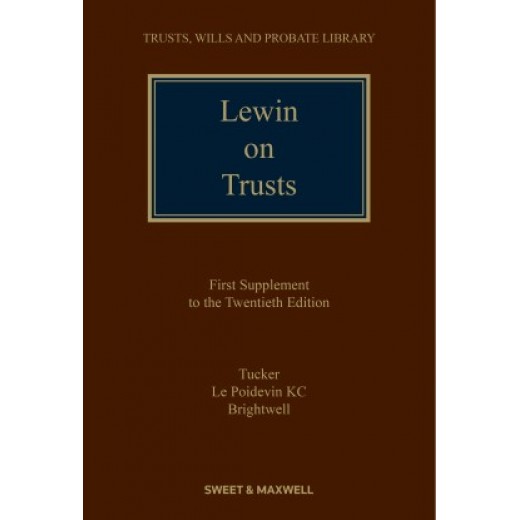 * Lewin on Trusts 20th ed: 1st Supplement 